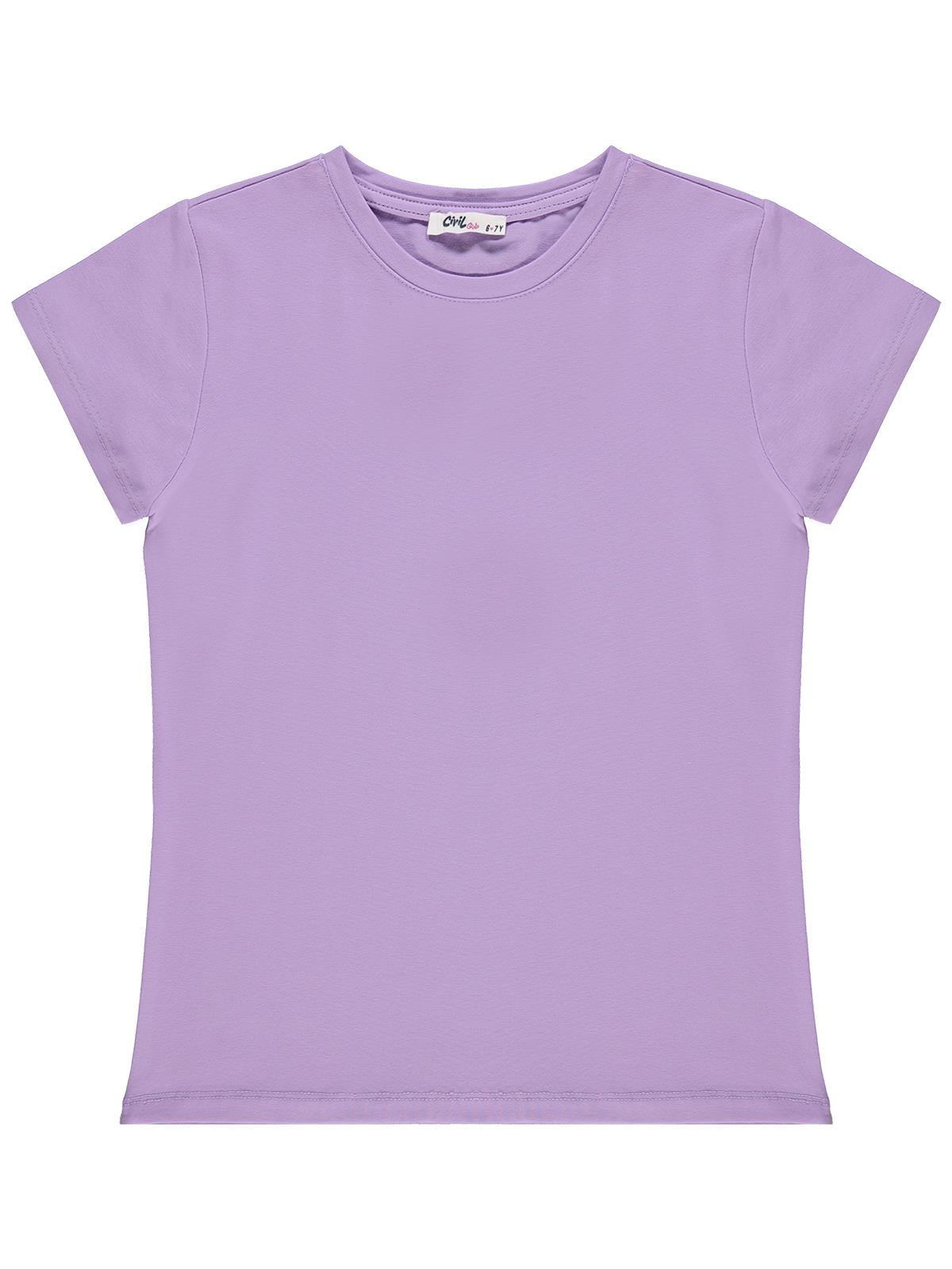 Civil Girls Basic 6-9 Yaş Tişört - Lila
