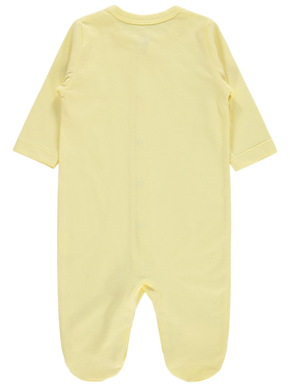 Civil Baby Yıldız Nakışlı 1-9 Ay Tulum - Sarı