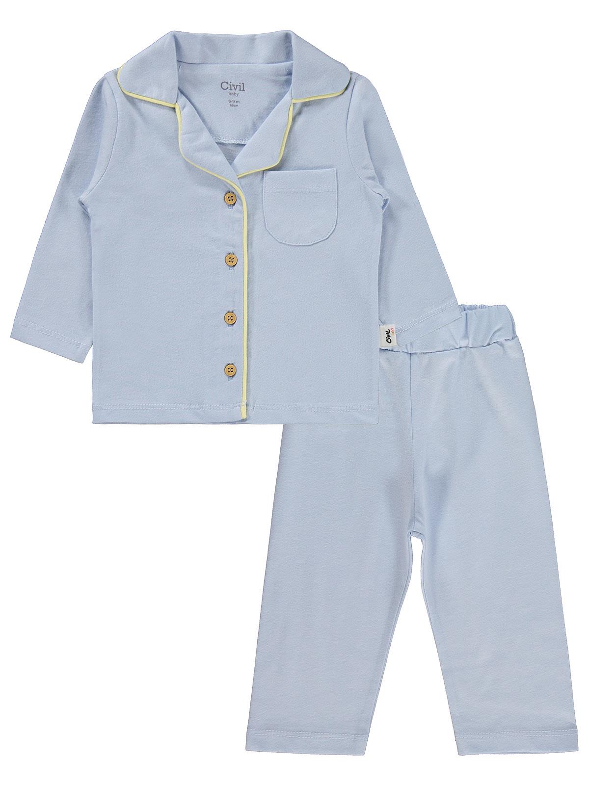 Civil Baby Basic 6-18 Ay Pijama Takımı - Mavi