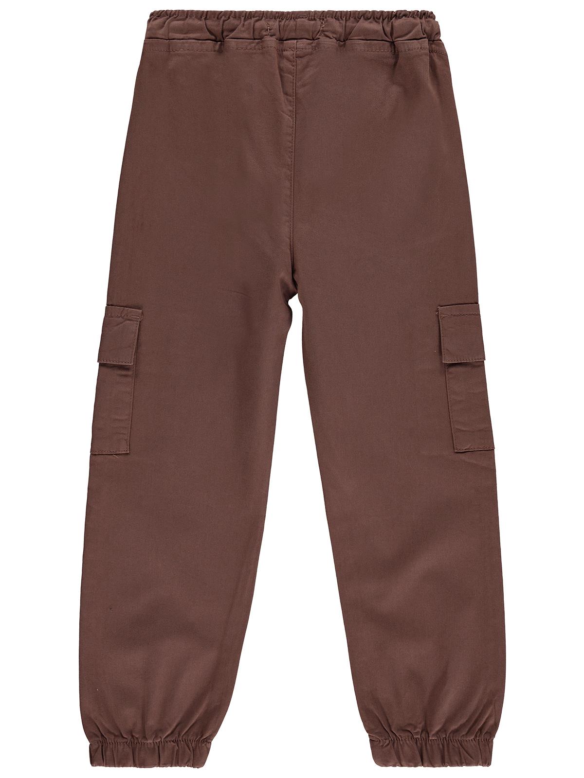 Civil Boys Bel Paça Lastikli Kargo Cepli 10-13 Yaş Pantolon - Kahverengi