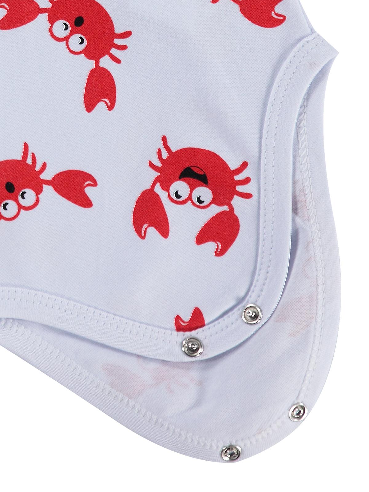 Civil Baby Yengeç Empirme 3-36 Ay Çıtçıtlı Badi - Beyaz