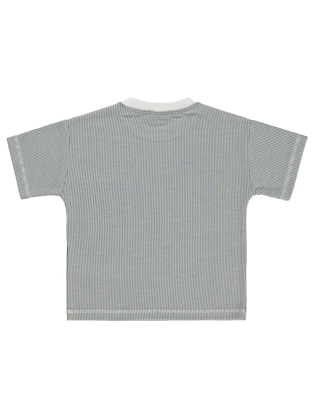 Civil Boys Karyoka Dikişli Cepli 2-5 Yaş Tişört - Mavi