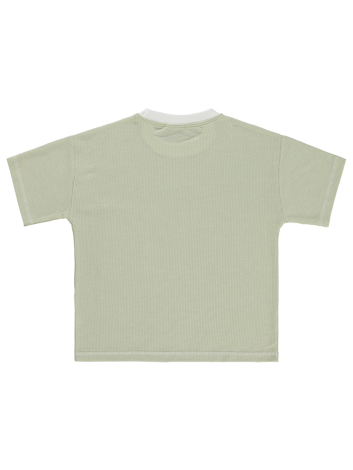 Civil Boys Karyoka Dikişli Cepli 10-13 Yaş Tişört - Yeşil