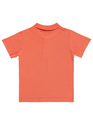 Civil Boys Erkek Çocuk Palmiye Nakışlı Polo Yaka 2-5 Yaş Tişört - Pembe