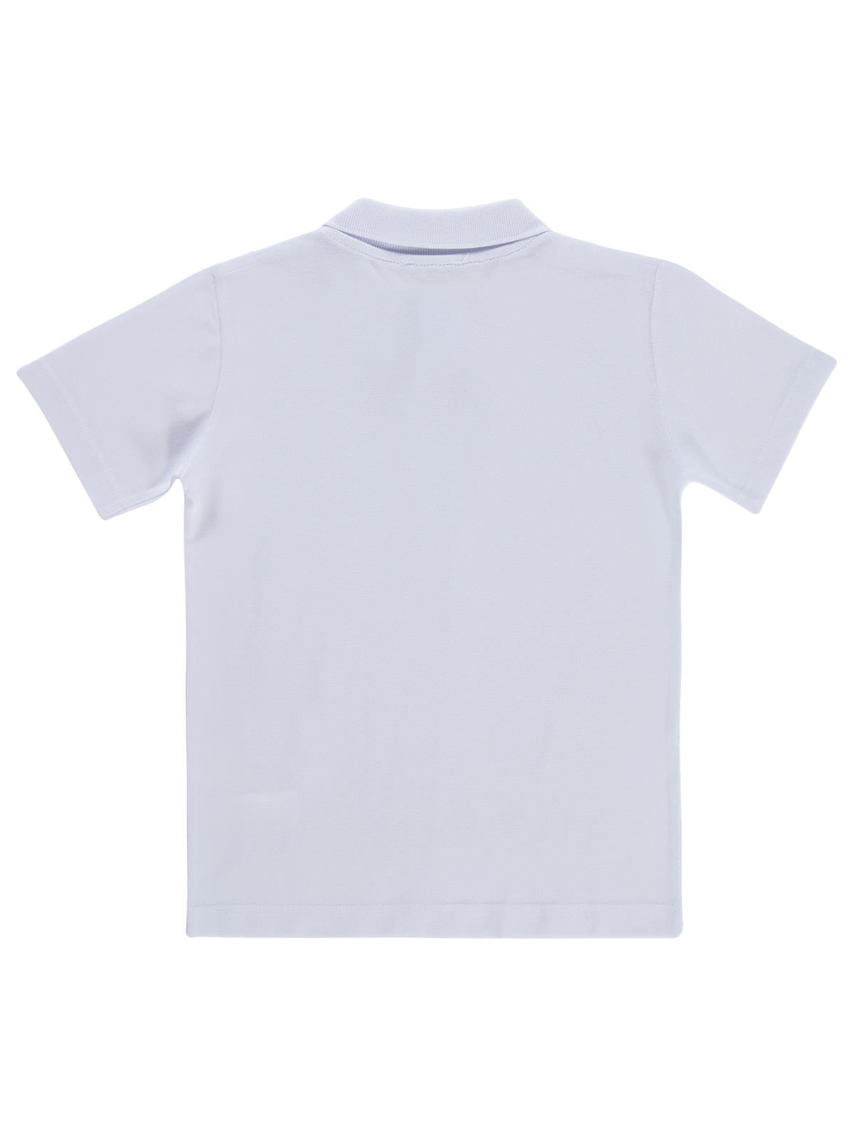Civil Boys Palmiye Nakışlı Polo Yaka 10-13 Yaş Tişört - Beyaz