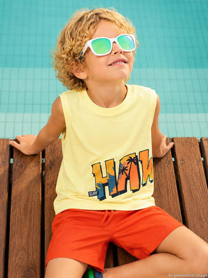 Civil Boys Basic 2-5 Yaş Deniz Şort - Turuncu