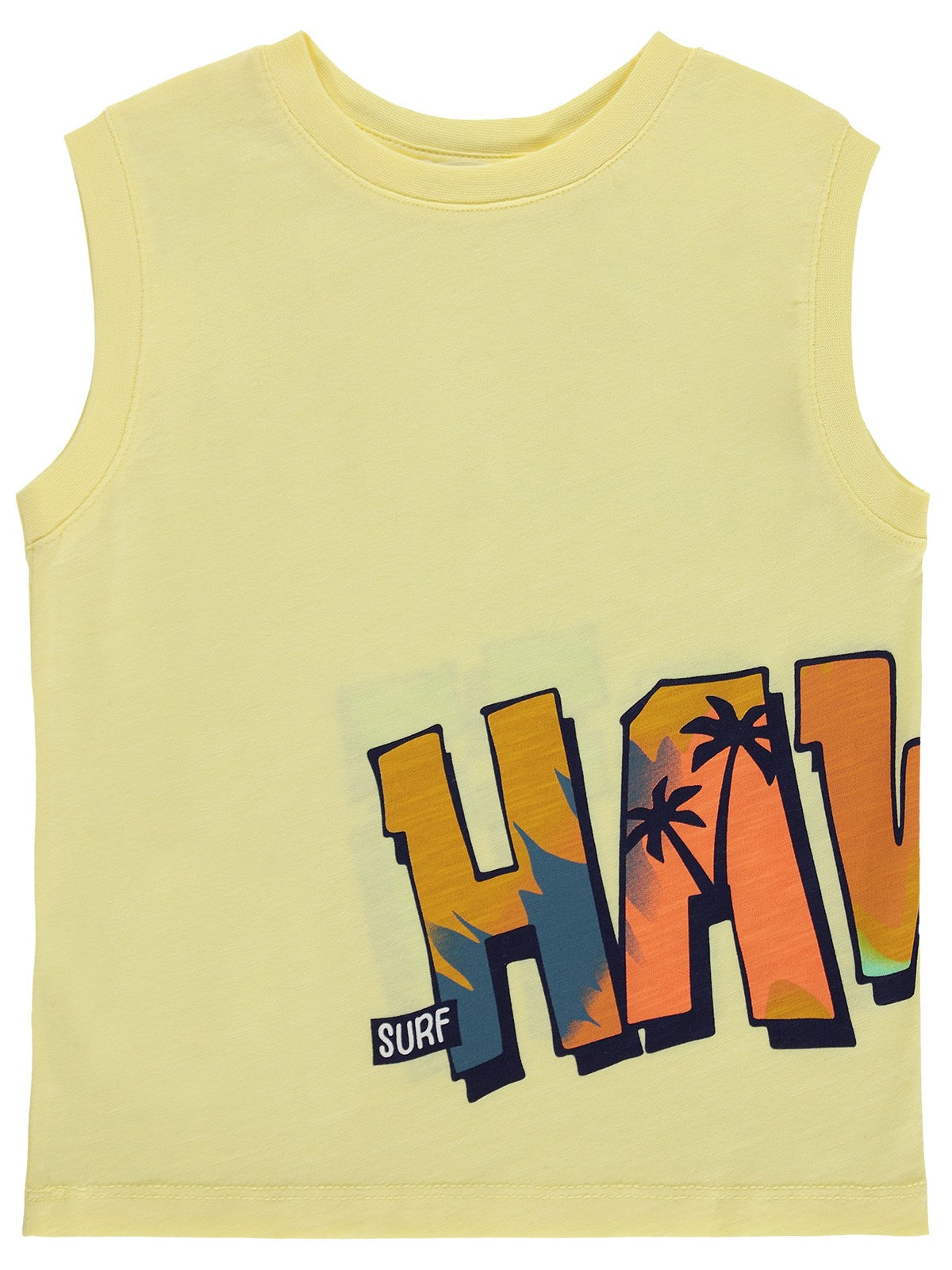 Civil Boys Hawaii Basklı 2-5 Yaş Tişört - Sarı