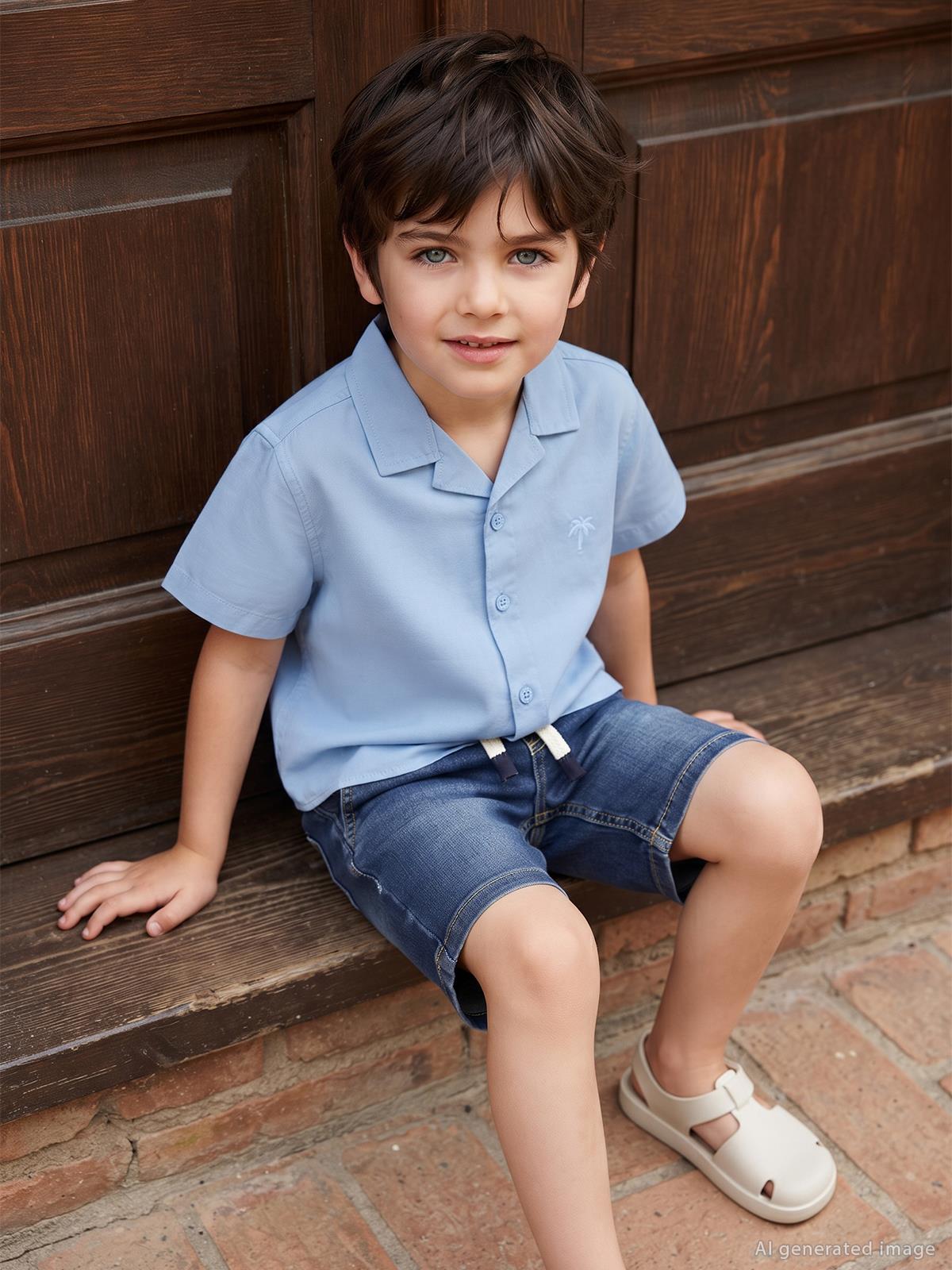 Civil Boys Bağcıklı Basic 2-5 Yaş Kapri - Mavi