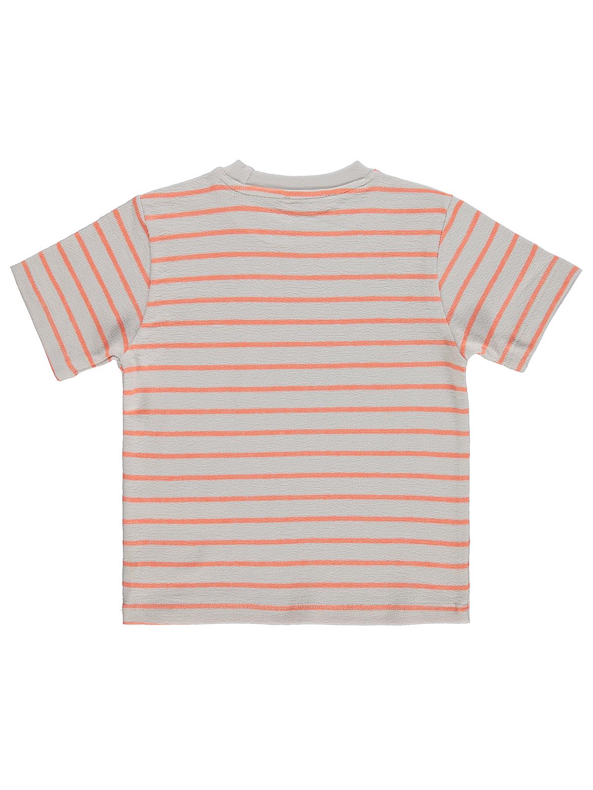 Civil Boys Çizgili Etiketli 2-5 Yaş Tişört - Pembe