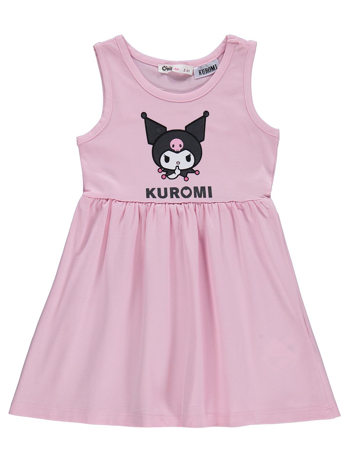 Kuromi 2-5 Yaş Elbise - Pembe