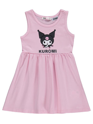 Kuromi 2-5 Yaş Elbise - Pembe