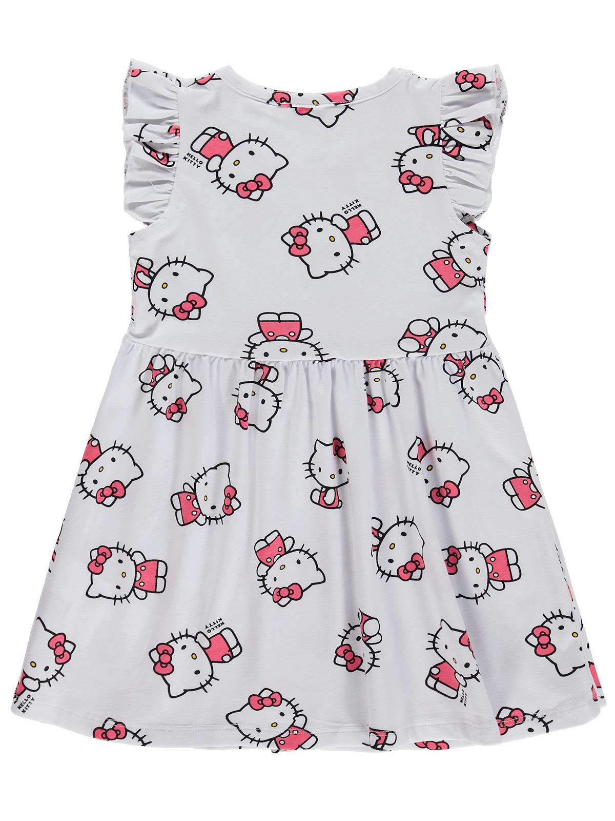 Hello Kitty 2-5 Yaş Elbise - Kırık Beyaz
