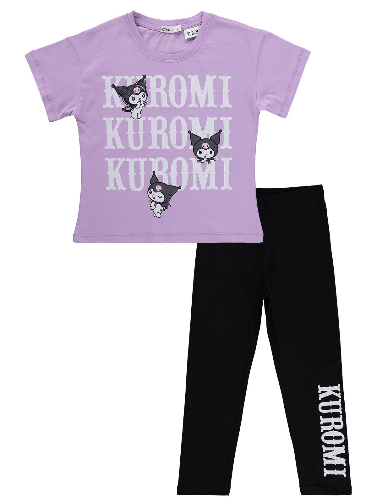 Kuromi 6-9 Yaş Takım - Lila-Siyah