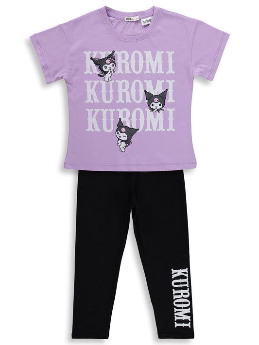 Kuromi 6-9 Yaş Takım - Lila-Siyah