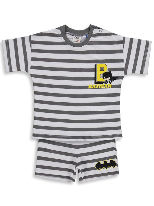 Civil Baby Batman Baskılı 6-18 Ay Takım - Gri