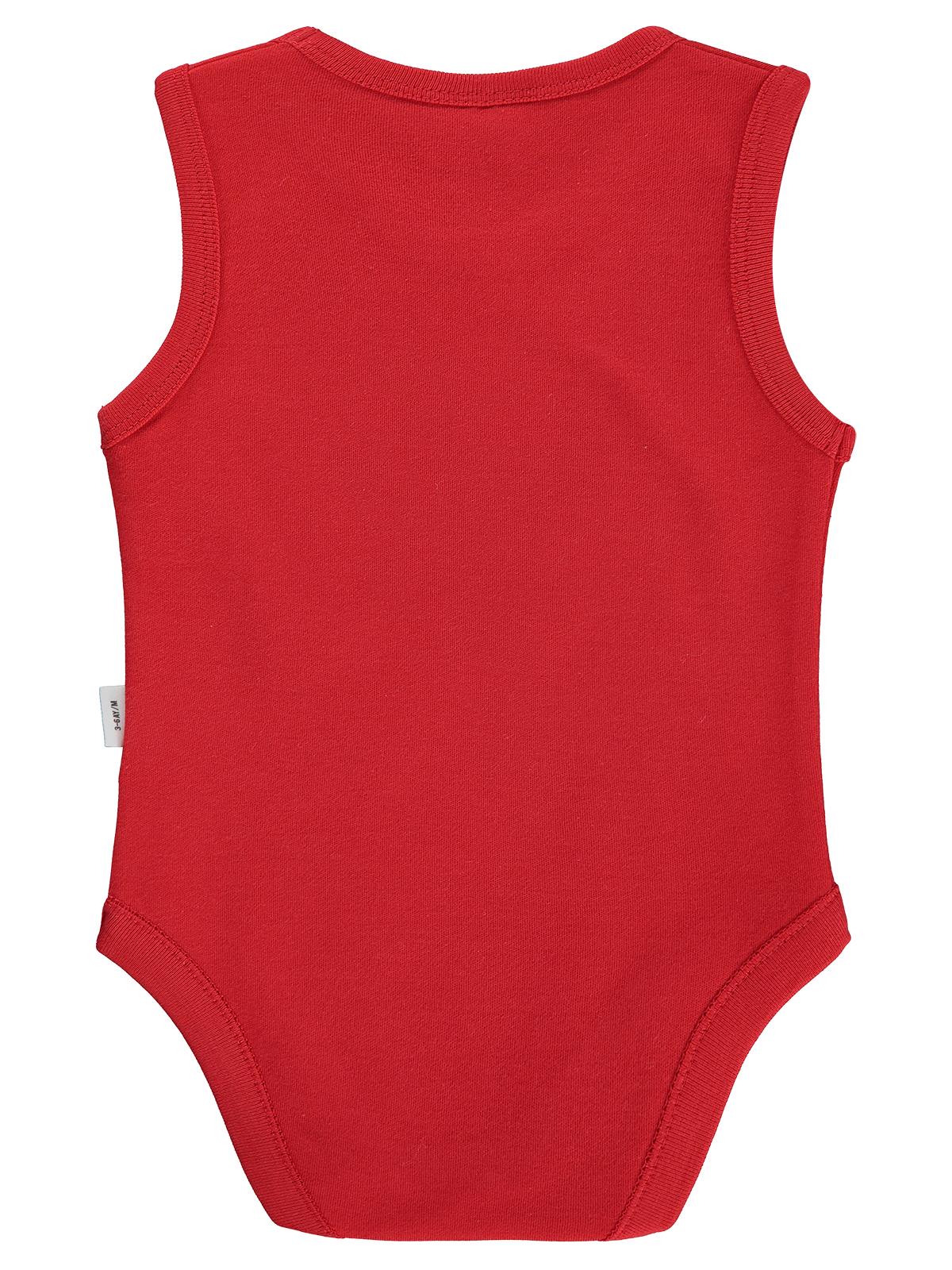 Civil Baby Superman Baskılı 3-18 Ay Çıtçıtlı Badi - Kırmızı