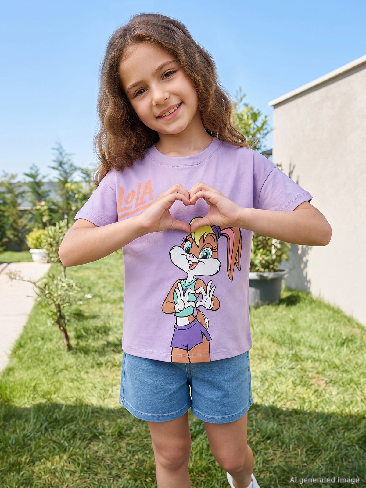 Lola Bunny 6-9 Yaş Tişört - Lila