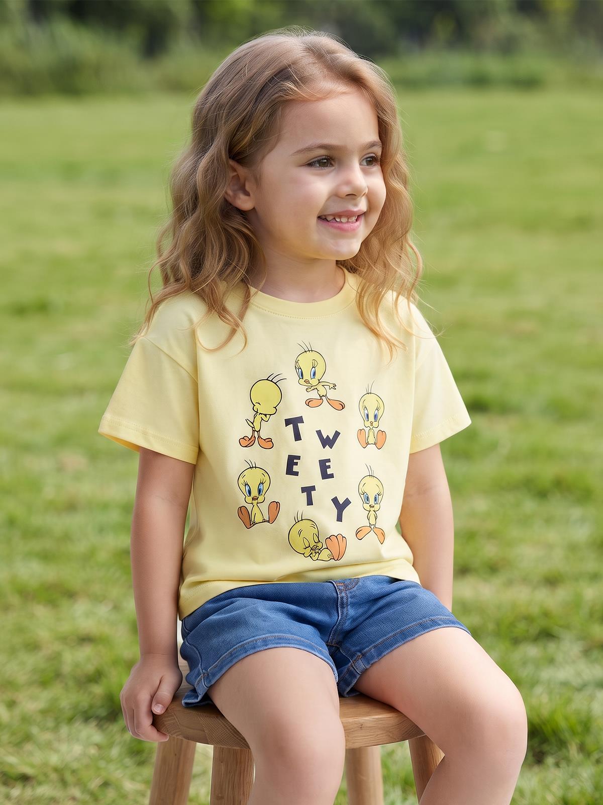 Tweety 2-5 Yaş Tişört - Sarı