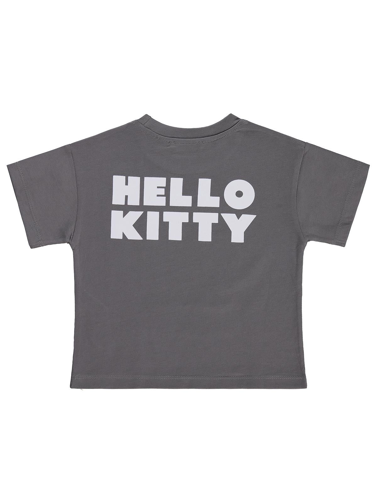 Hello Kitty 2-5 Yaş Tişört - Gri