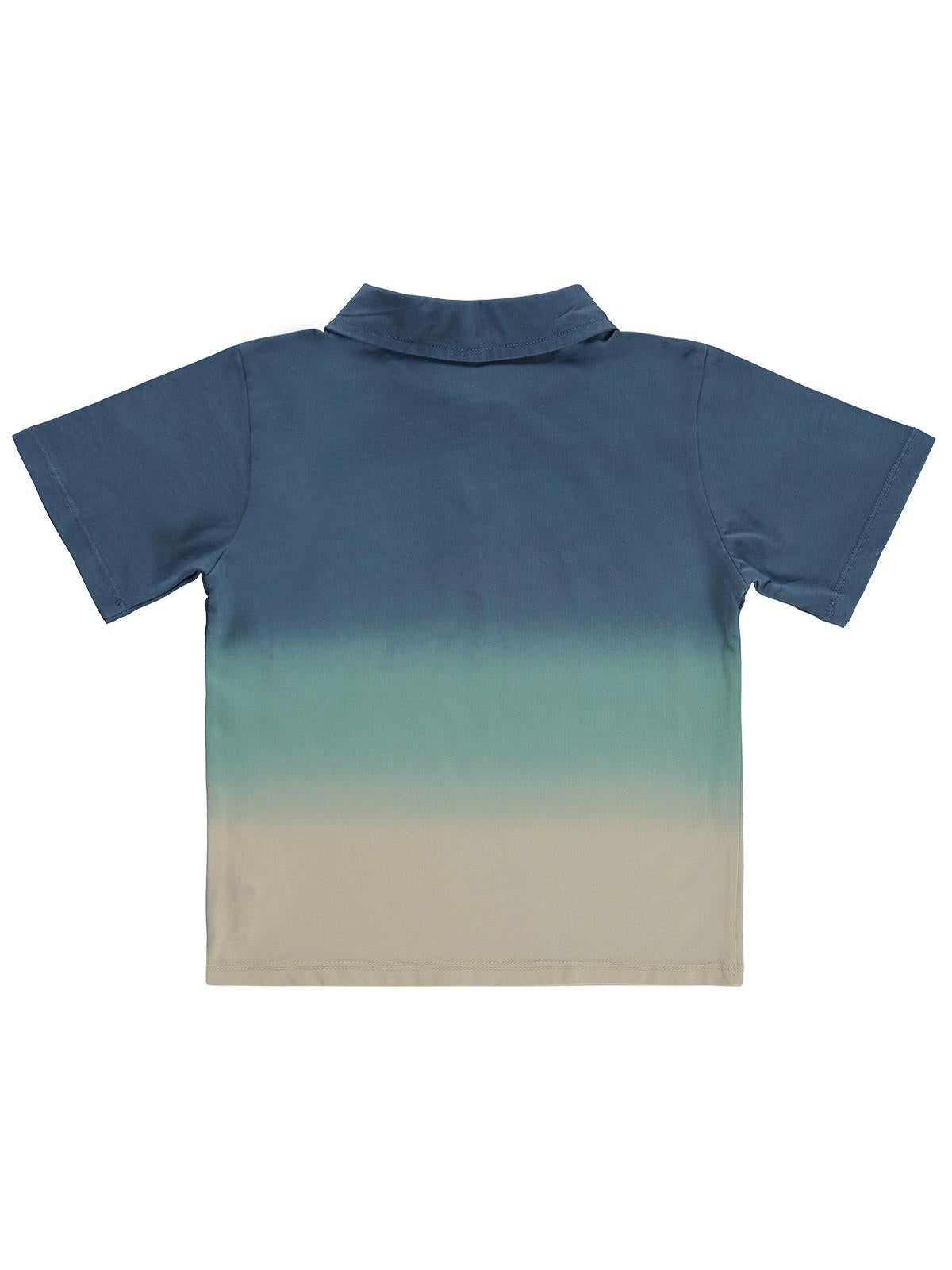 Civil Boys Batik Renk Geçişli Polo Yaka 2-5 Yaş Tişört - Yeşil