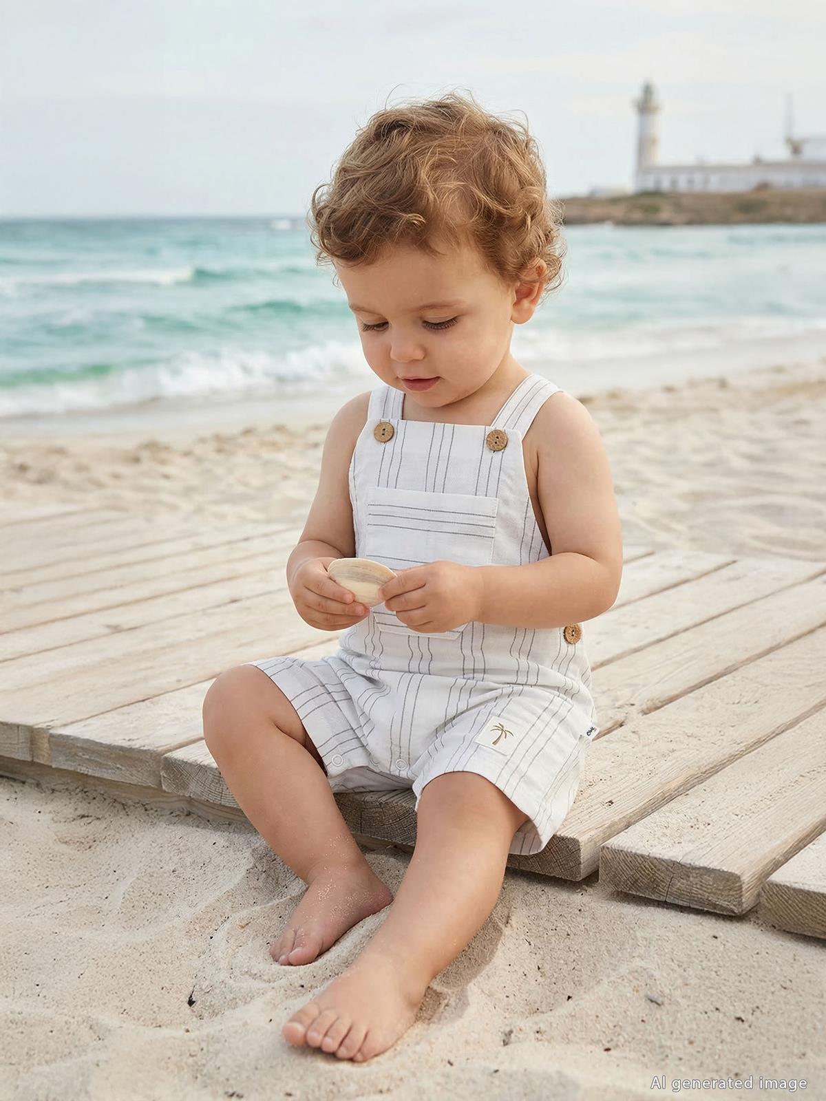 Civil Baby Çizgili 6-18 Ay Slopet - Ekru