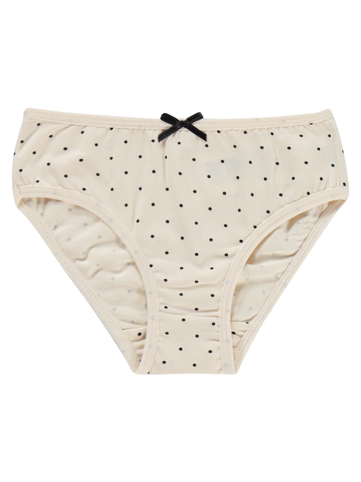 Civil Kız Çocuk Puantiye Kız Çocuk 2'li Külot | Likralı Süprem | Okul Kreş ve Günlük Kullanım