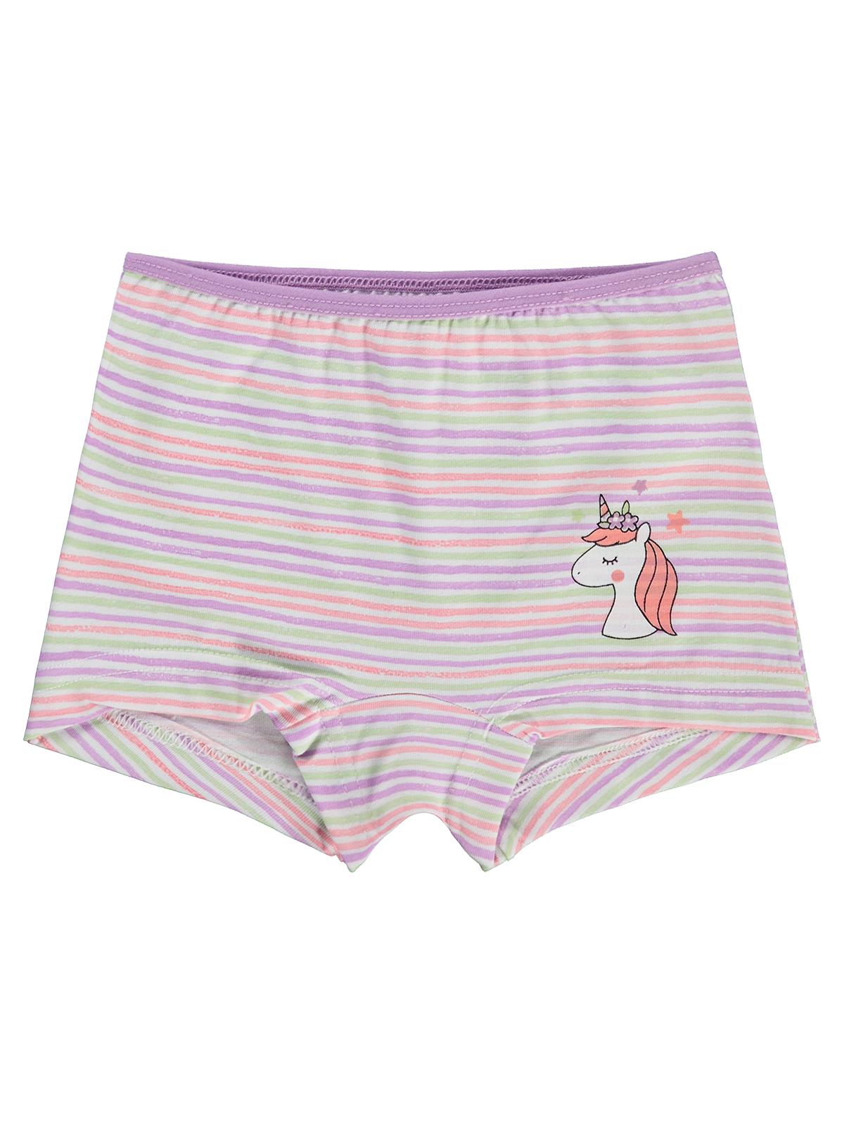 Civil Girls Unicorn 2-10 Yaş Kız Çocuk 2'li Boxer - Standart