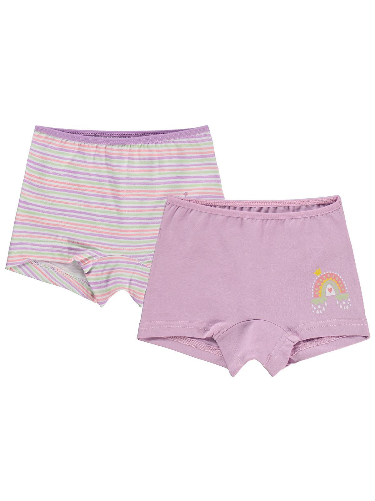 Civil Girls Unicorn 2-10 Yaş Kız Çocuk 2'li Boxer - Standart