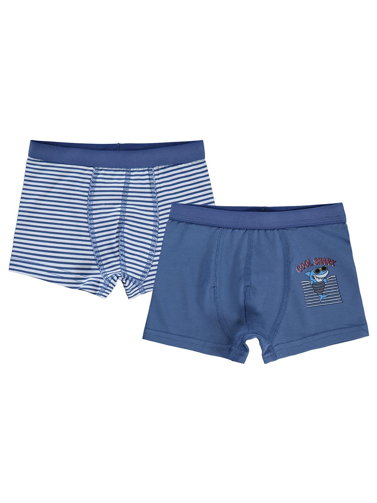 Civil Boys Shark 2-10 Yaş Erkek Çocuk 2'li Boxer