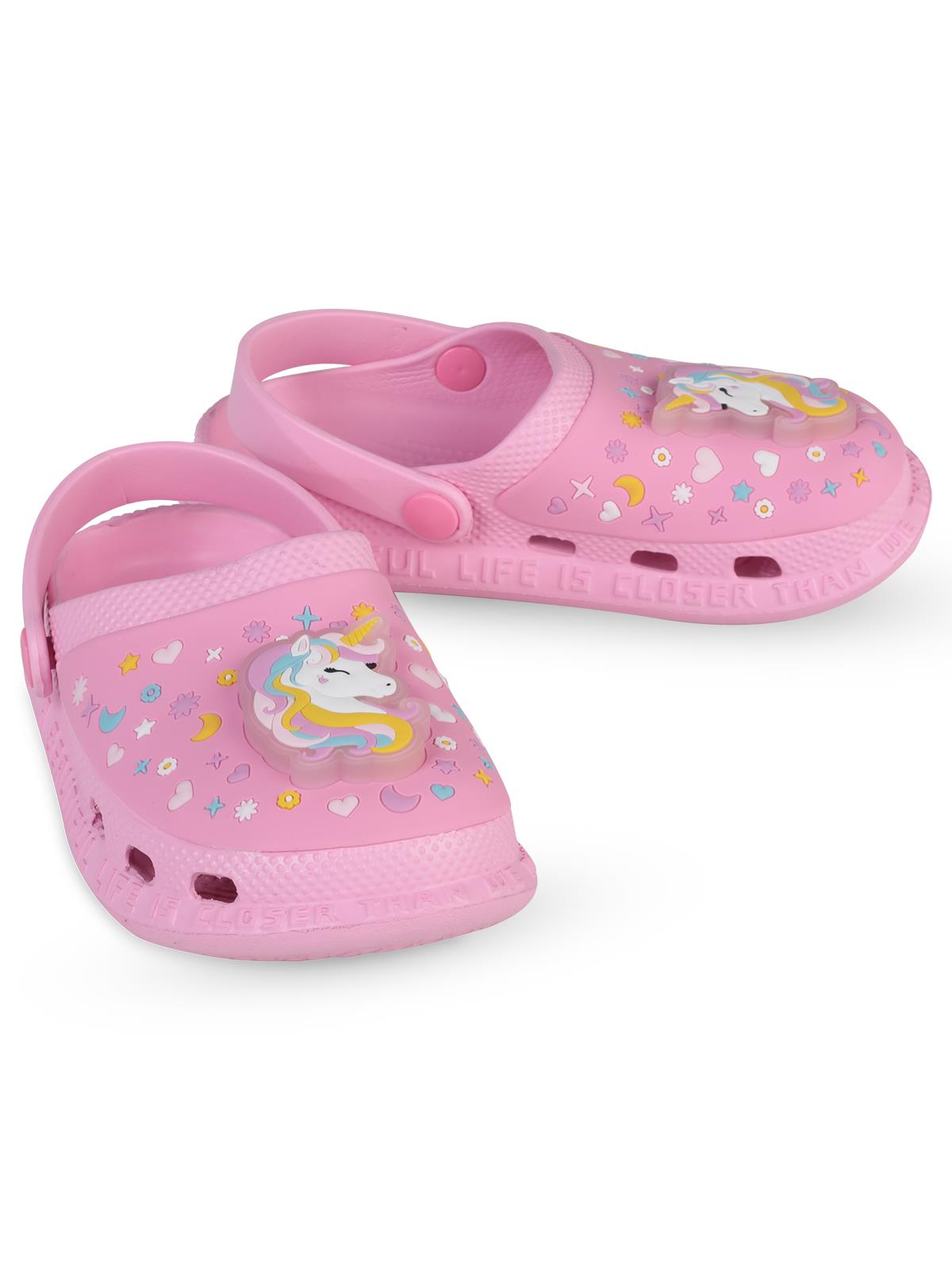 Civil Girls Patch Işıklı 30-33 Numara Terlik - Pembe