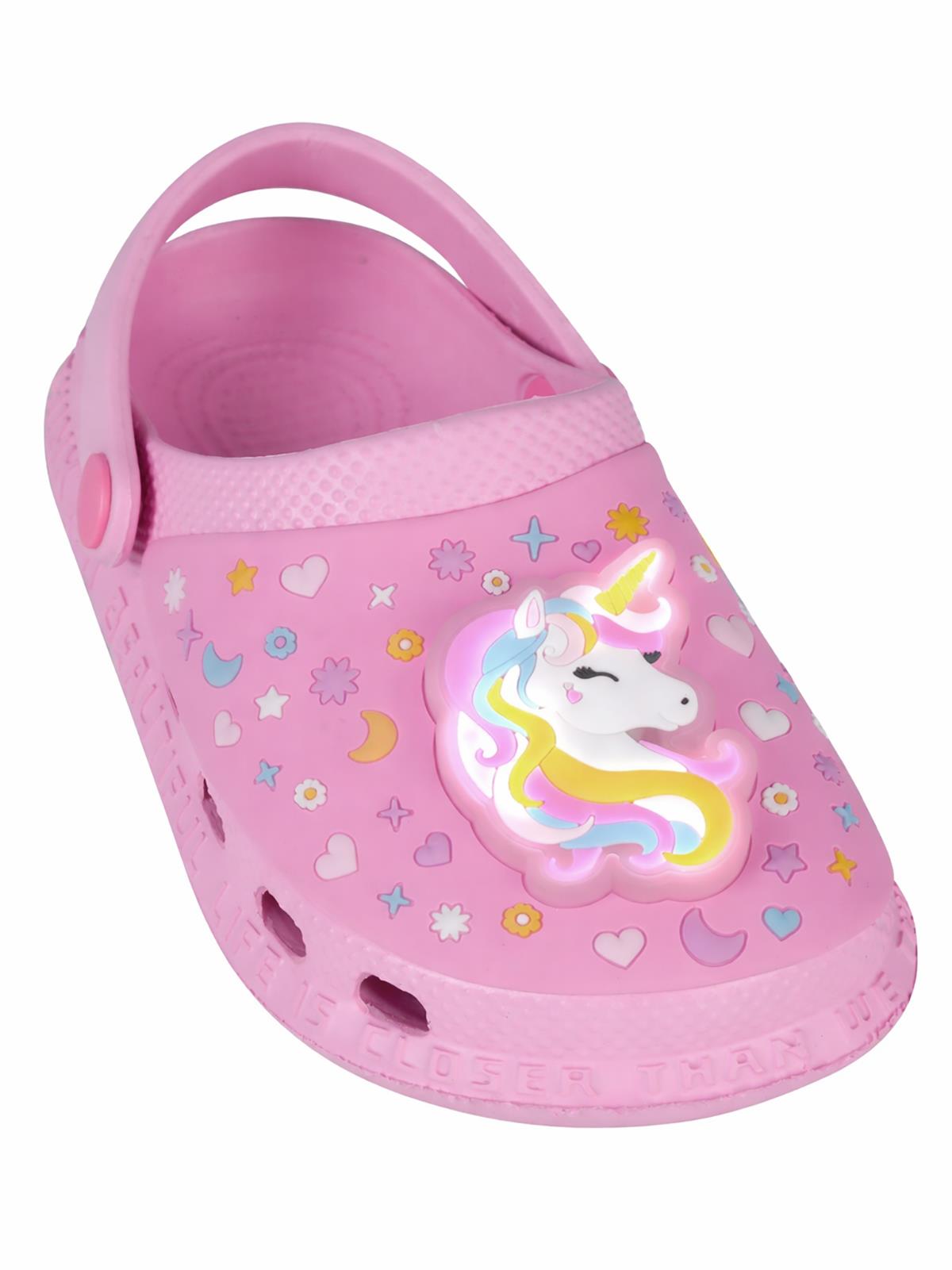 Civil Girls Patch Işıklı 30-33 Numara Terlik - Pembe