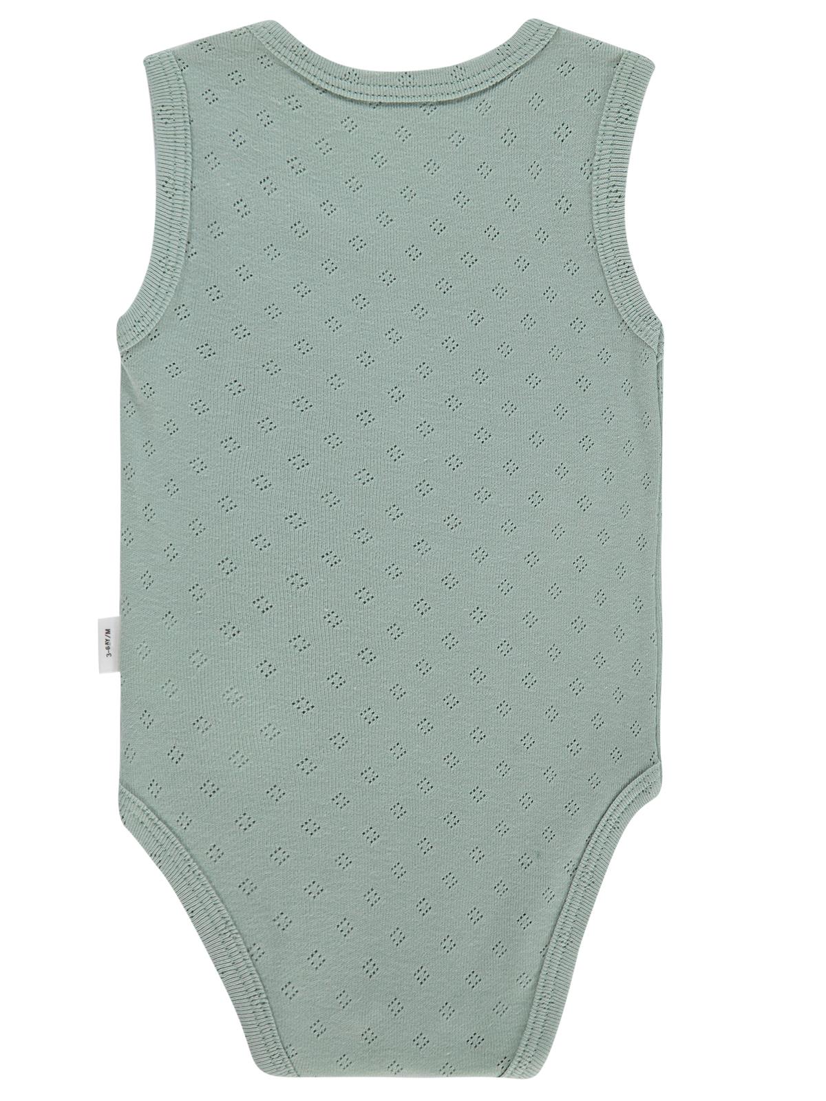 Civil Baby Jakarlı 3-36 Ay Çıtçıtlı Badi - Yeşil