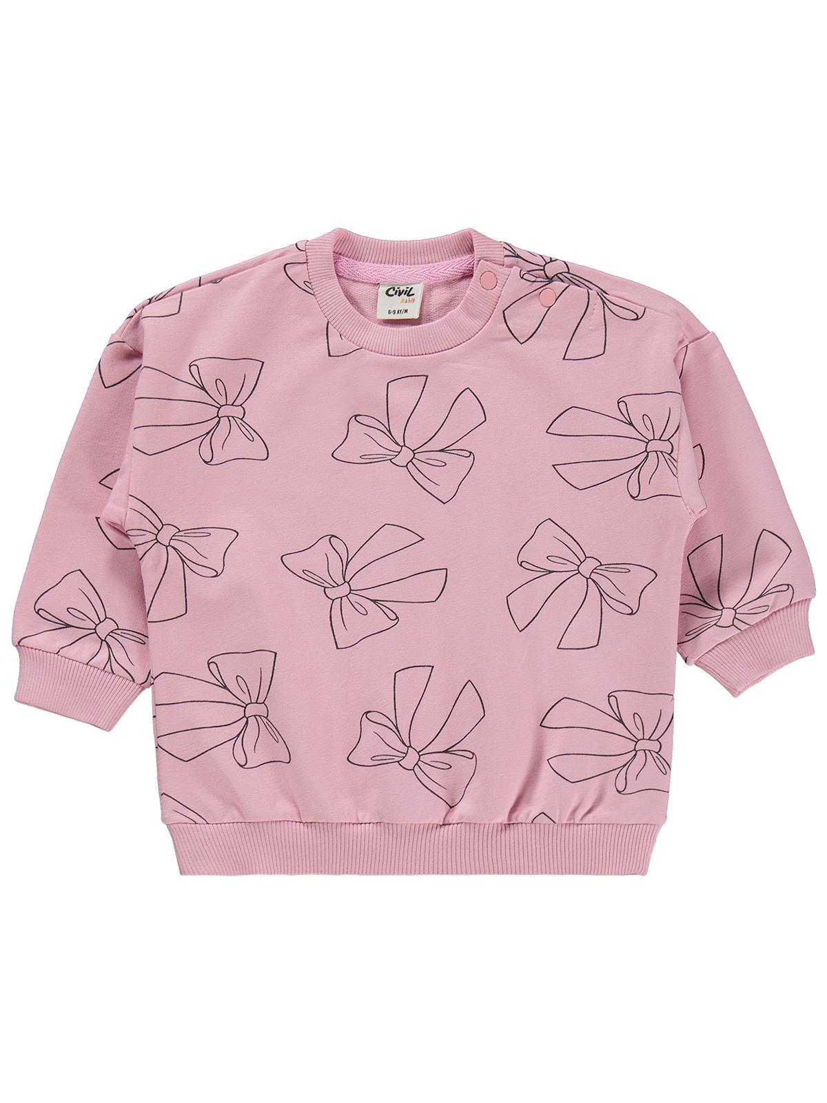 Civil Baby Fiyonk Empirme 6-18 Ay Takım - Pembe