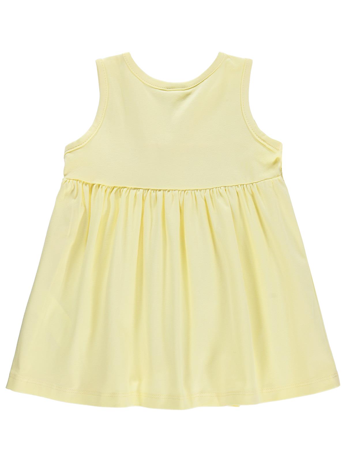 Civil Baby Gipe - Kurdelalı  6-18 Ay Elbise - Sarı