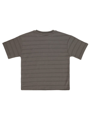 Civil Boys Basic Önü Cepli 2-5 Yaş Tişört - Kahverengi