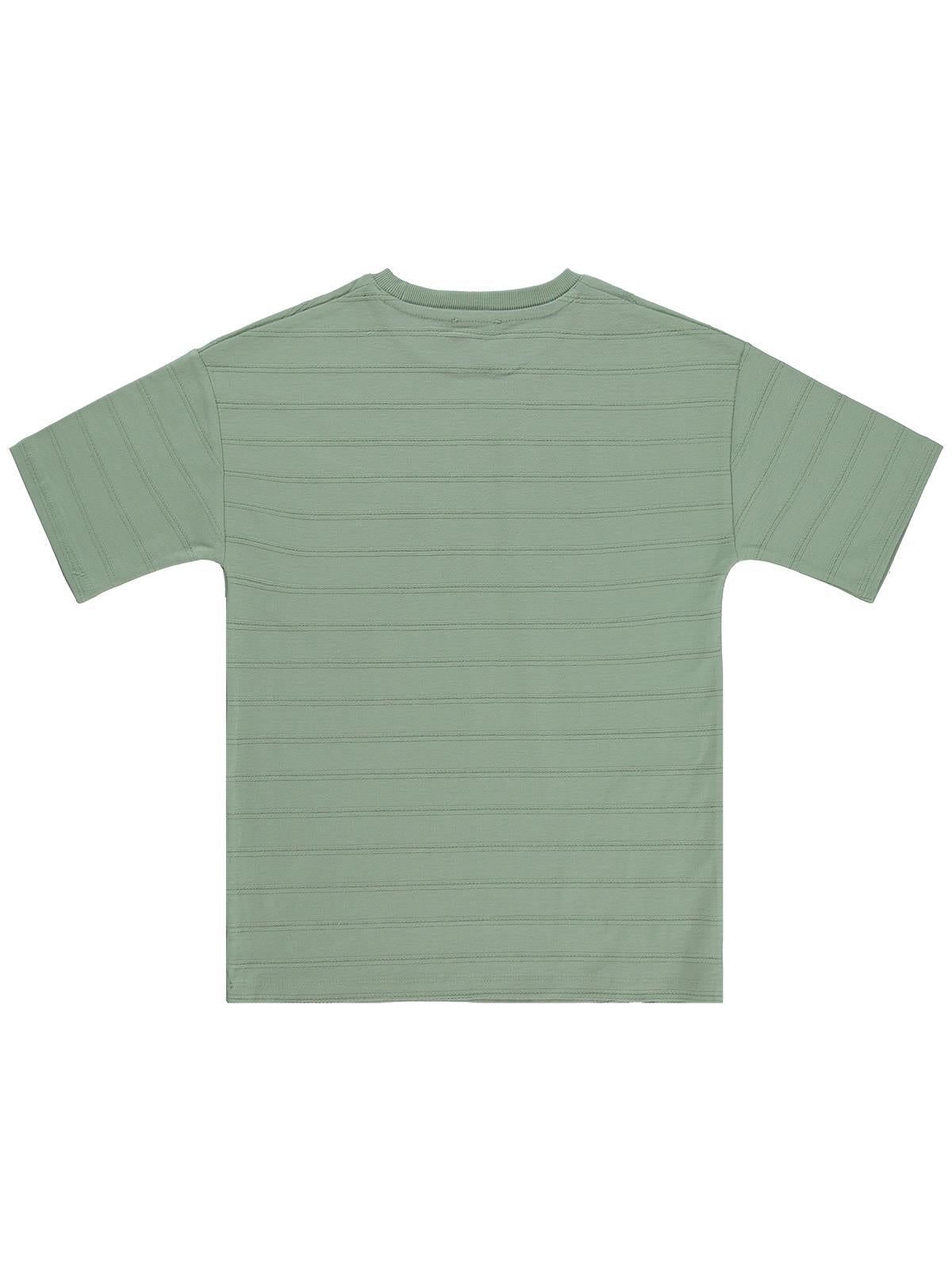 Civil Boys Basic Önü Cepli 10-13 Yaş Tişört - Yeşil