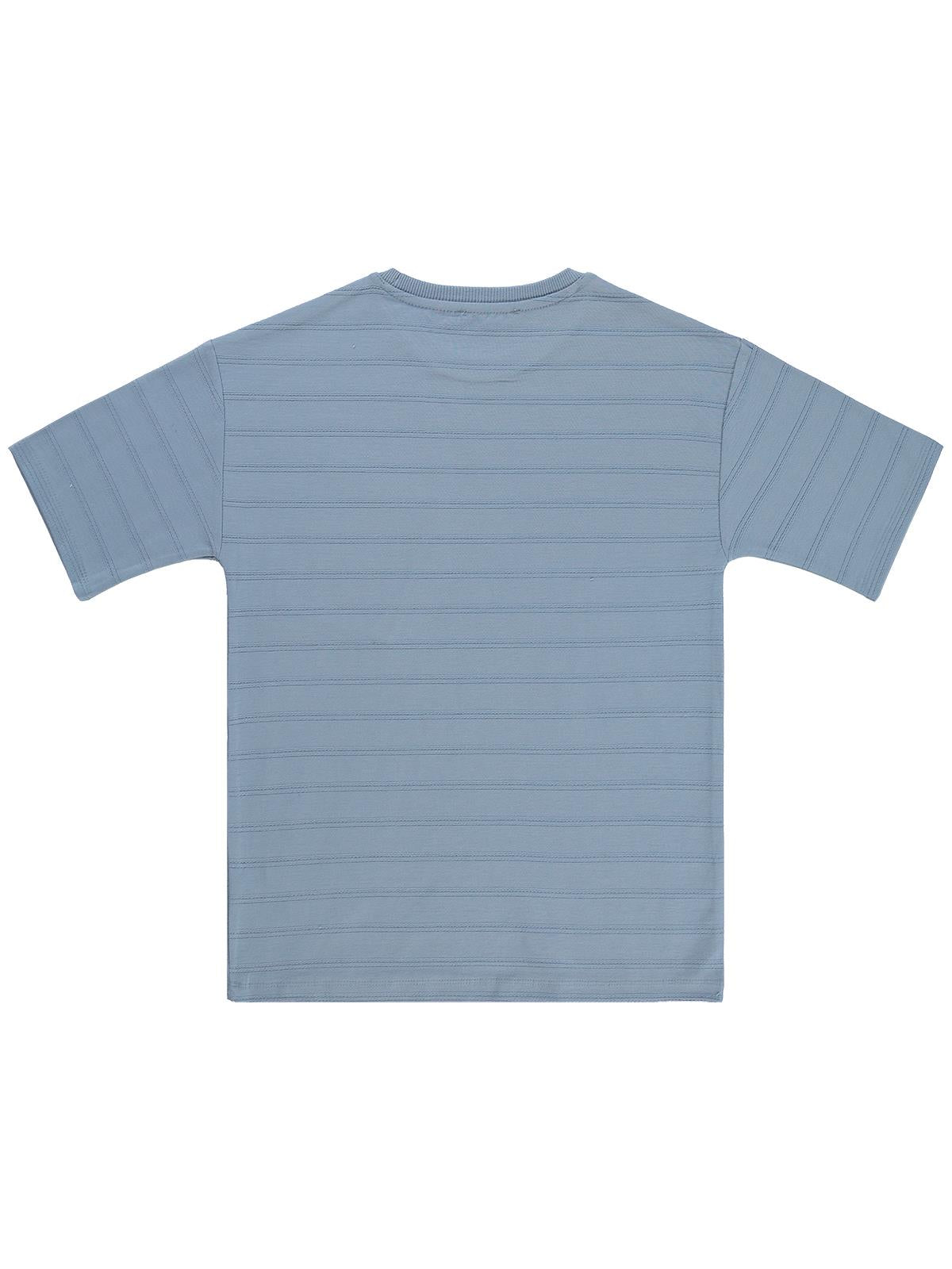 Civil Boys Basic Önü Cepli 10-13 Yaş Tişört - Mavi