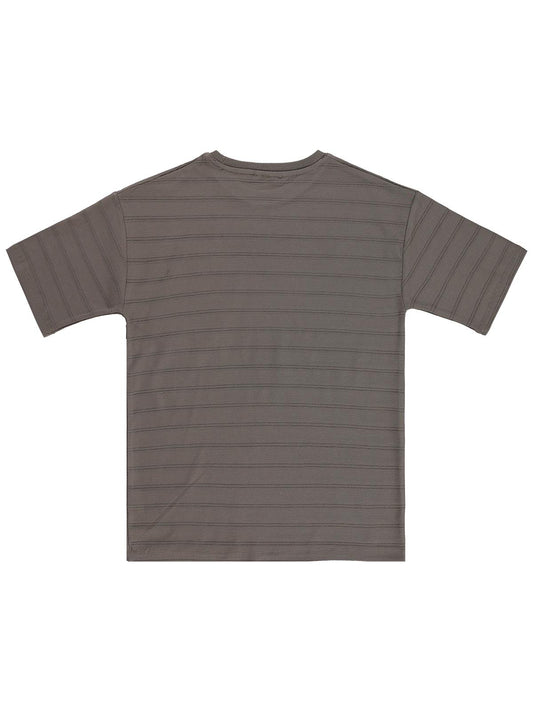Civil Boys Basic Önü Cepli 10-13 Yaş Tişört - Kahverengi