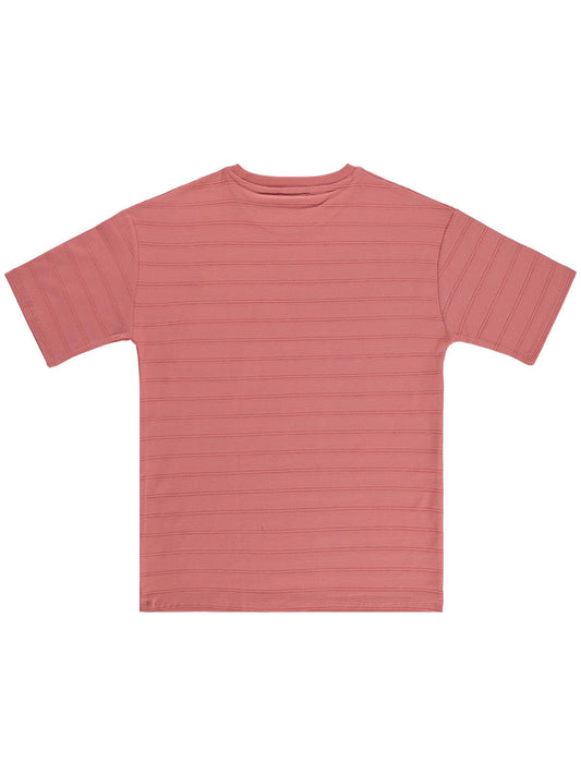 Civil Boys Basic Önü Cepli 10-13 Yaş Tişört - Pembe