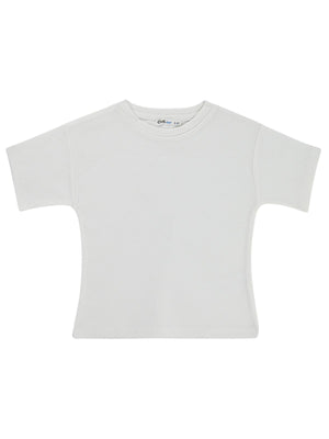 Civil Boys Basic Petek 2-5 Yaş Tişört - Beyaz