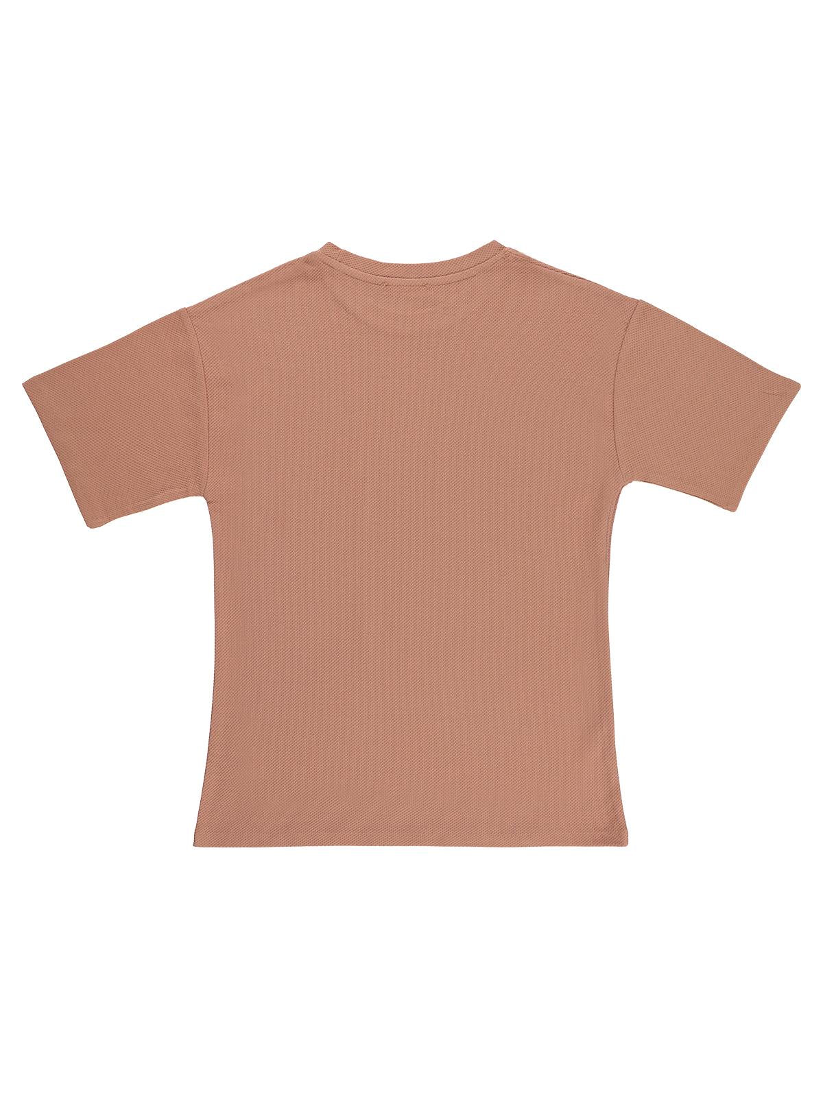 Civil Boys Basic Petek 6-9 Yaş Tişört - Pudra