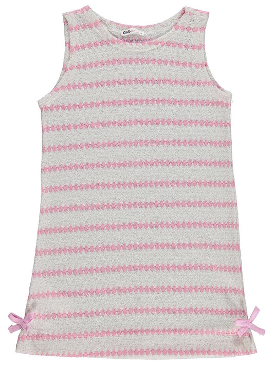 Civil Girls Fiyonklu 6-9 Yaş Elbise - Pembe