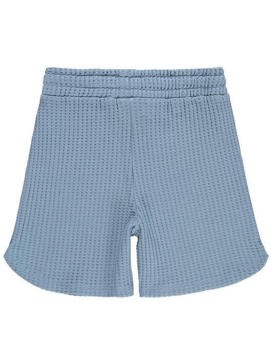 Civil Boys Basic Waffle 6-9 Yaş Şort - Mavi