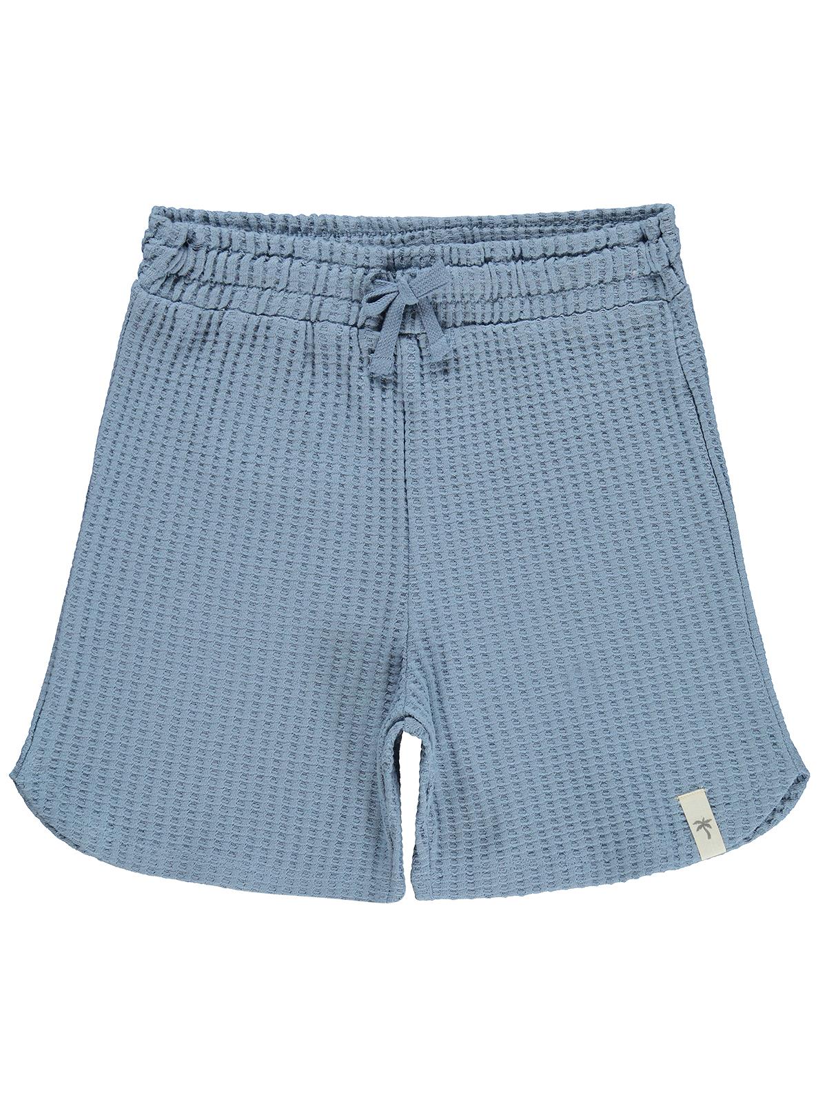 Civil Boys Basic Waffle 10-13 Yaş Şort - Mavi