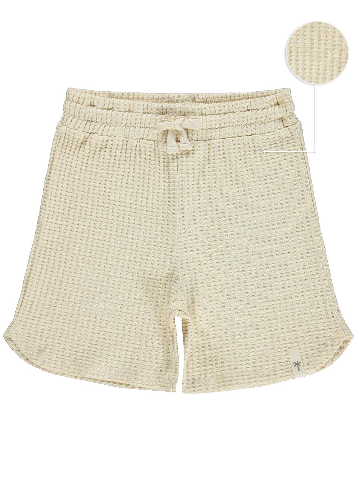Civil Boys Basic Waffle 6-9 Yaş Şort - Kahverengi