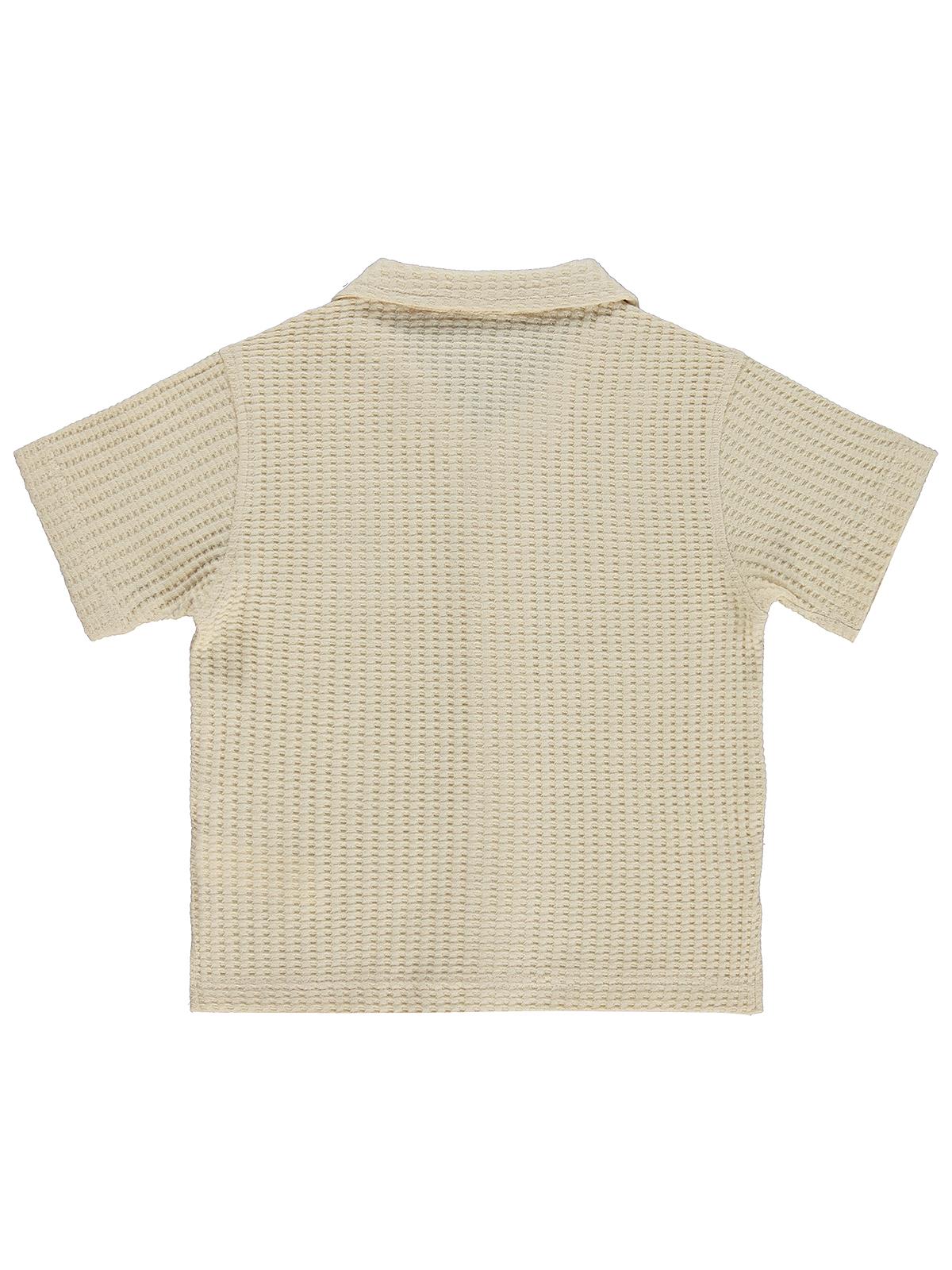 Civil Boys Basic Waffle 2-5 Yaş Gömlek - Kahverengi