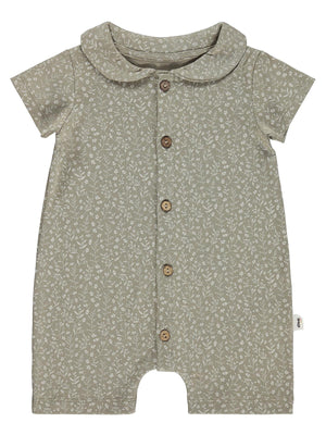 Civil Baby Çiçek Empirme  6-18 Ay Tulum - Bej