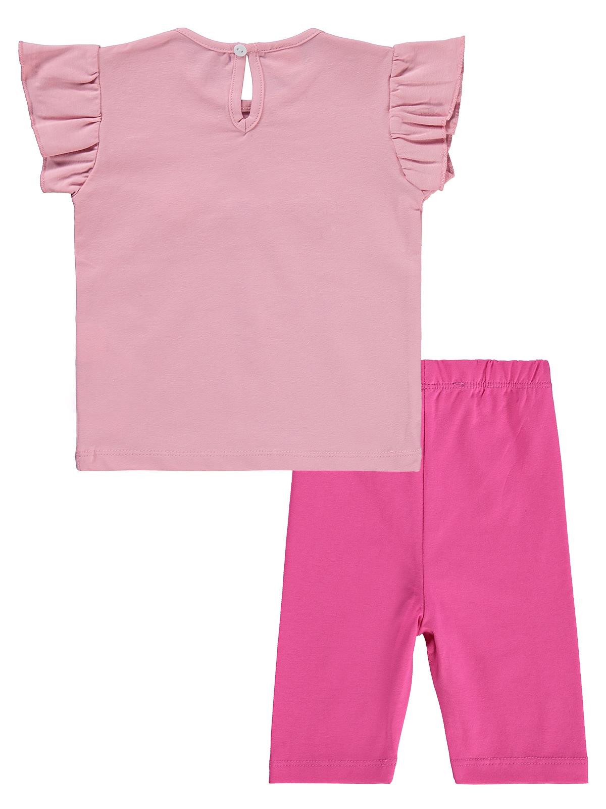 Civil Baby Renkli Nakışlar 6-18 Ay Takım - Pembe