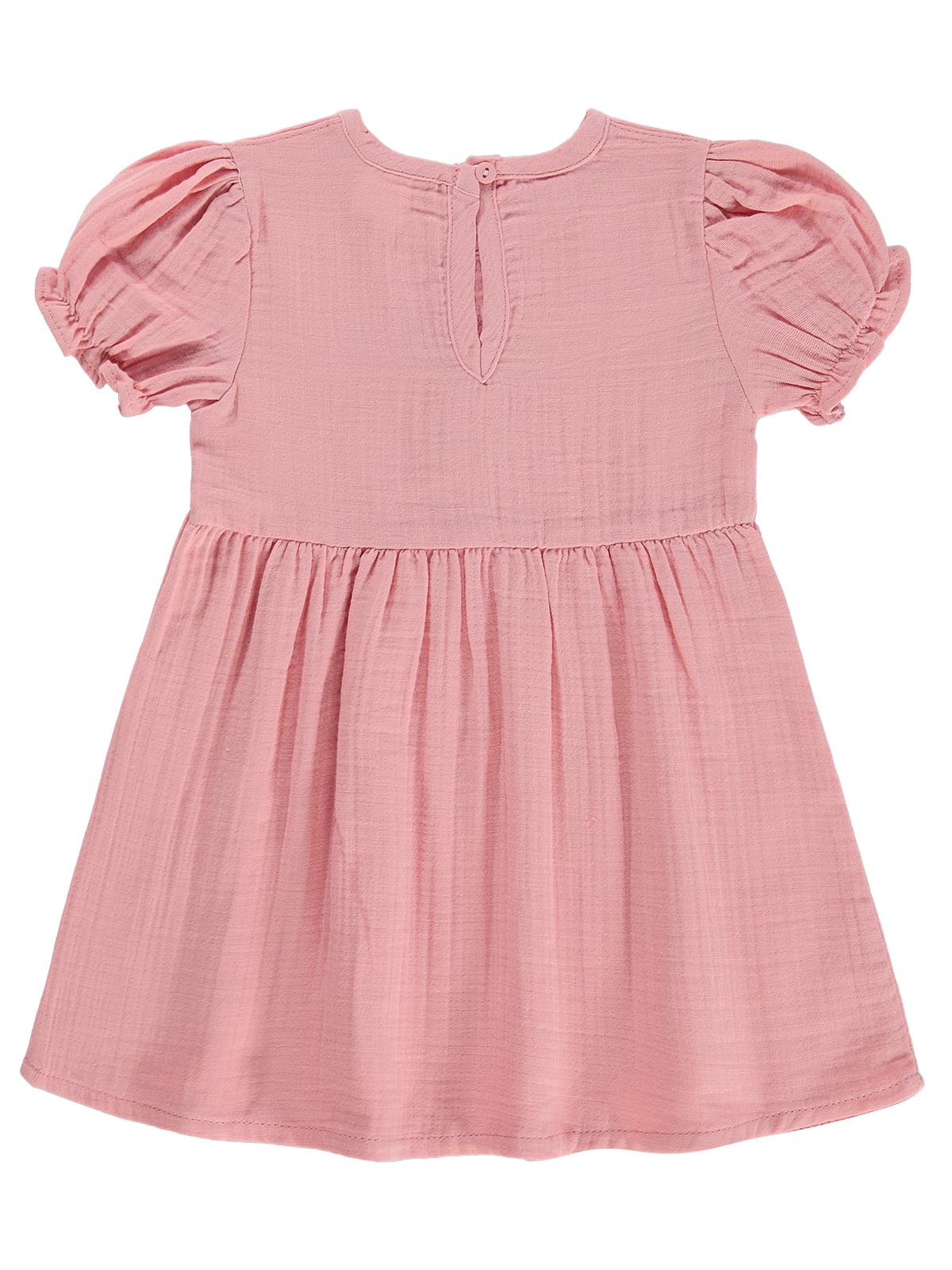 Civil Baby Meyve Düğmeli 6-18 Ay Elbise - Pembe