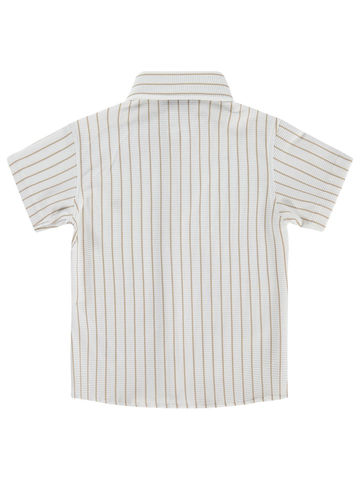 Pierre Cardin Waffle 2-5 Yaş Gömlek - Ekru